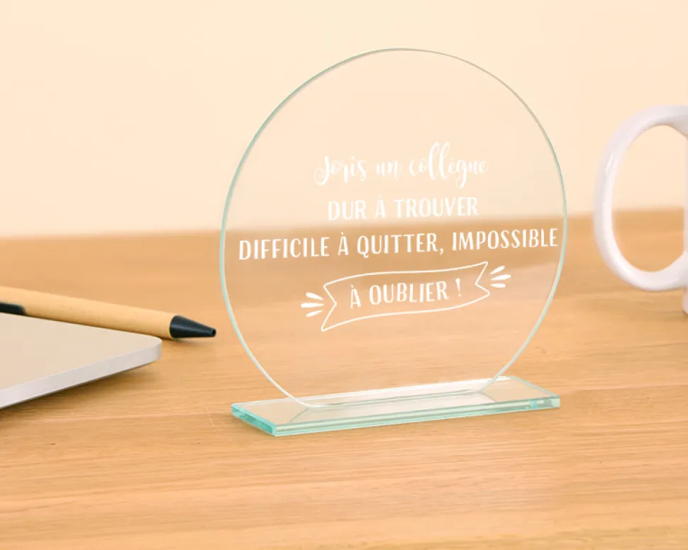 Trophée personnalisé - Collègue