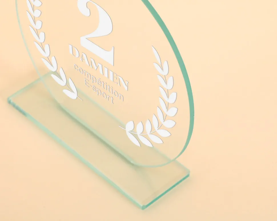 Trophée personnalisé - Lauriers