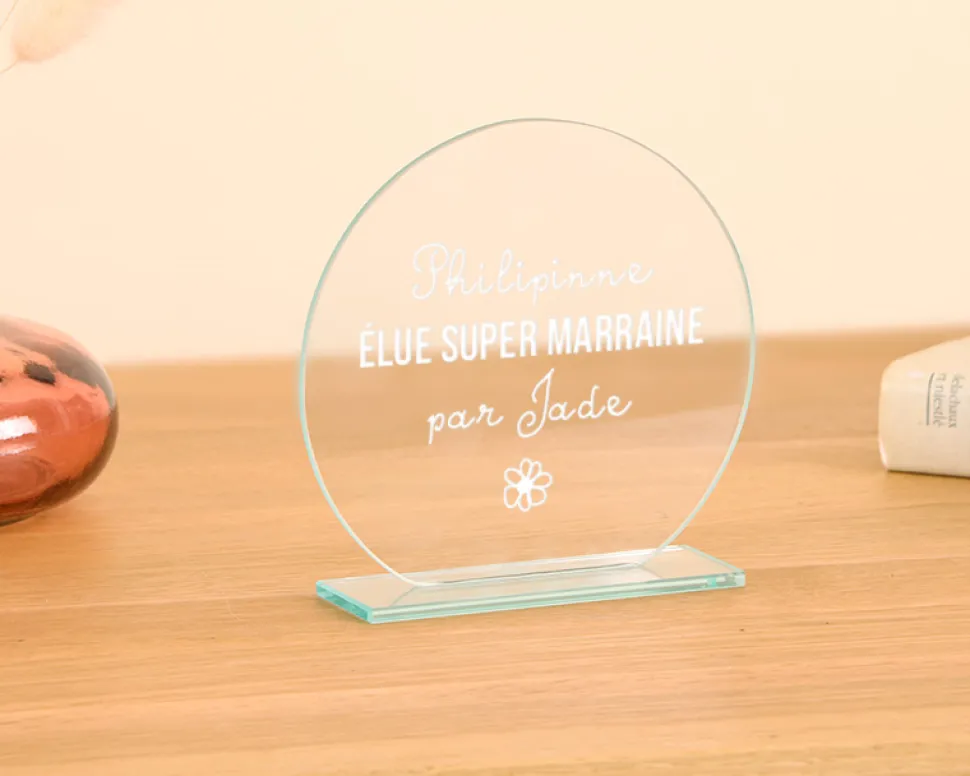 Trophée personnalisé - Marraine
