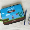 Trousse d'école avec fournitures - Collection Jeux Vidéo Retro - Version Garçon