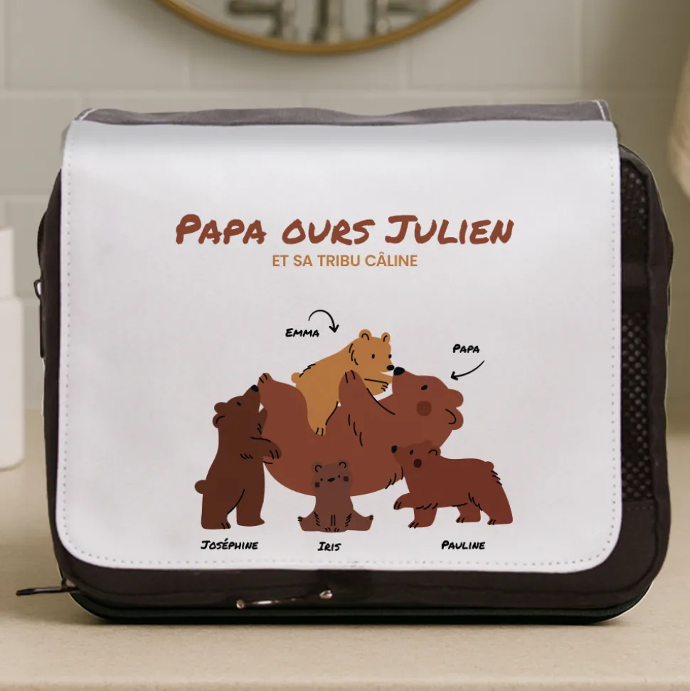 Trousse de toilette personnalisée - Câlins d'Ours