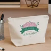 Trousse en coton personnalisée - Maman Fleurie