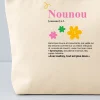 Trousse en coton personnalisée - Définition Nounou