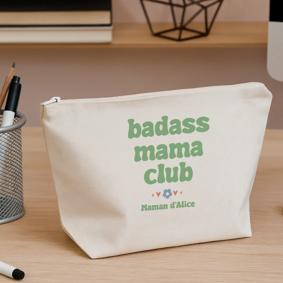 Trousse en coton personnalisée - Cool Mums Club