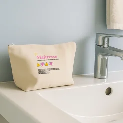 Trousse en coton personnalisée - Définition Maitresse