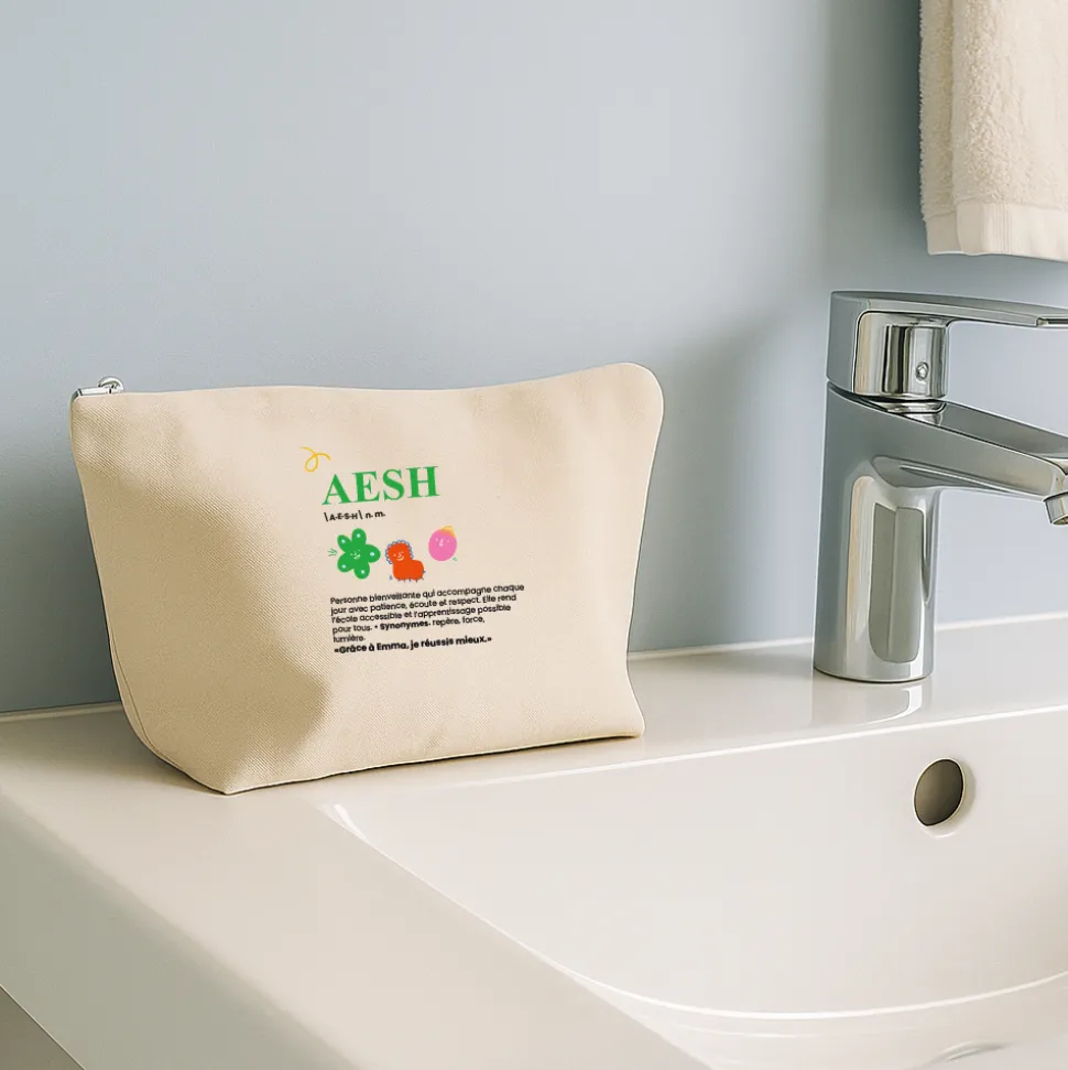 Trousse en coton personnalisée - Définition ATSEM/AESH