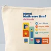 Trousse en coton personnalisée - Bilan de l'année