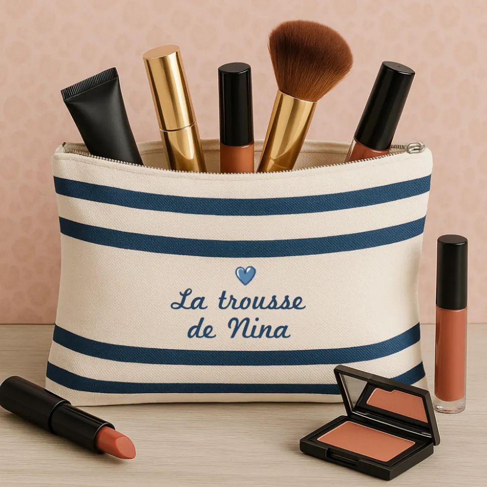 Trousse marinière personnalisable