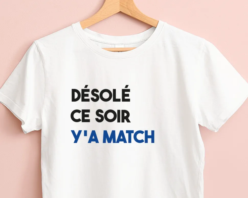 T-shirt femme personnalisé - Message Football