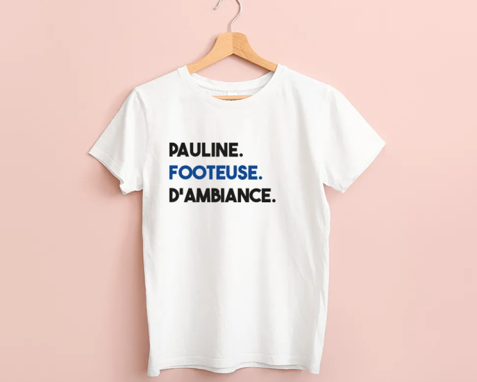 T-shirt femme personnalisé - Message Football