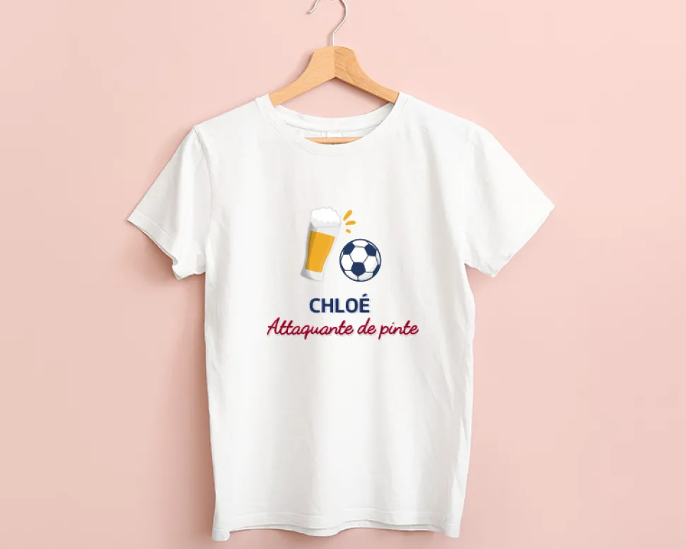 T-shirt femme personnalisé - Apéro Foot