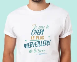 T-Shirt homme personnalisé : Chéri le plus...