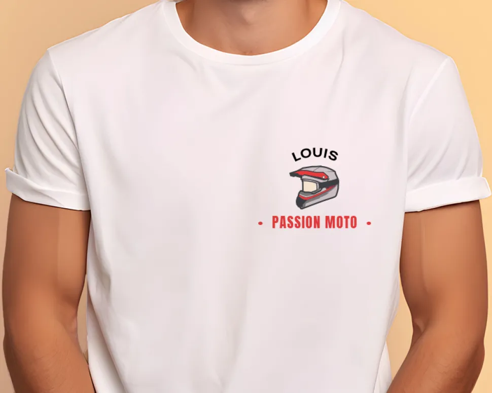 T-shirt homme personnalisé - Passion Moto