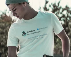 T-shirt homme personnalisé photo - Tweet