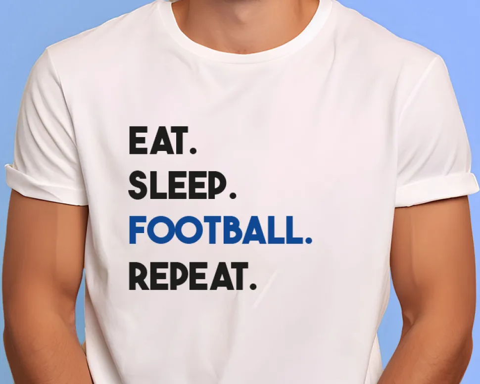 T-shirt homme personnalisé - Message Football