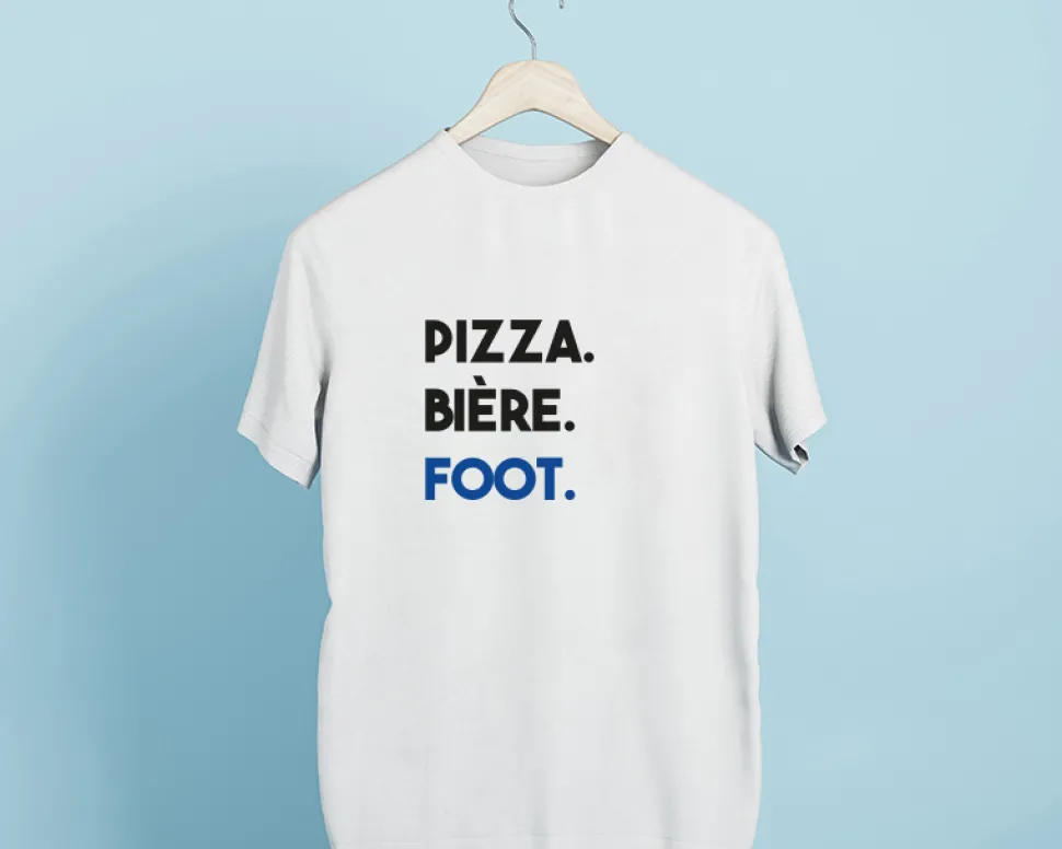 T-shirt homme personnalisé - Message Football