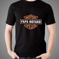T-shirt noir personnalisé - Biker