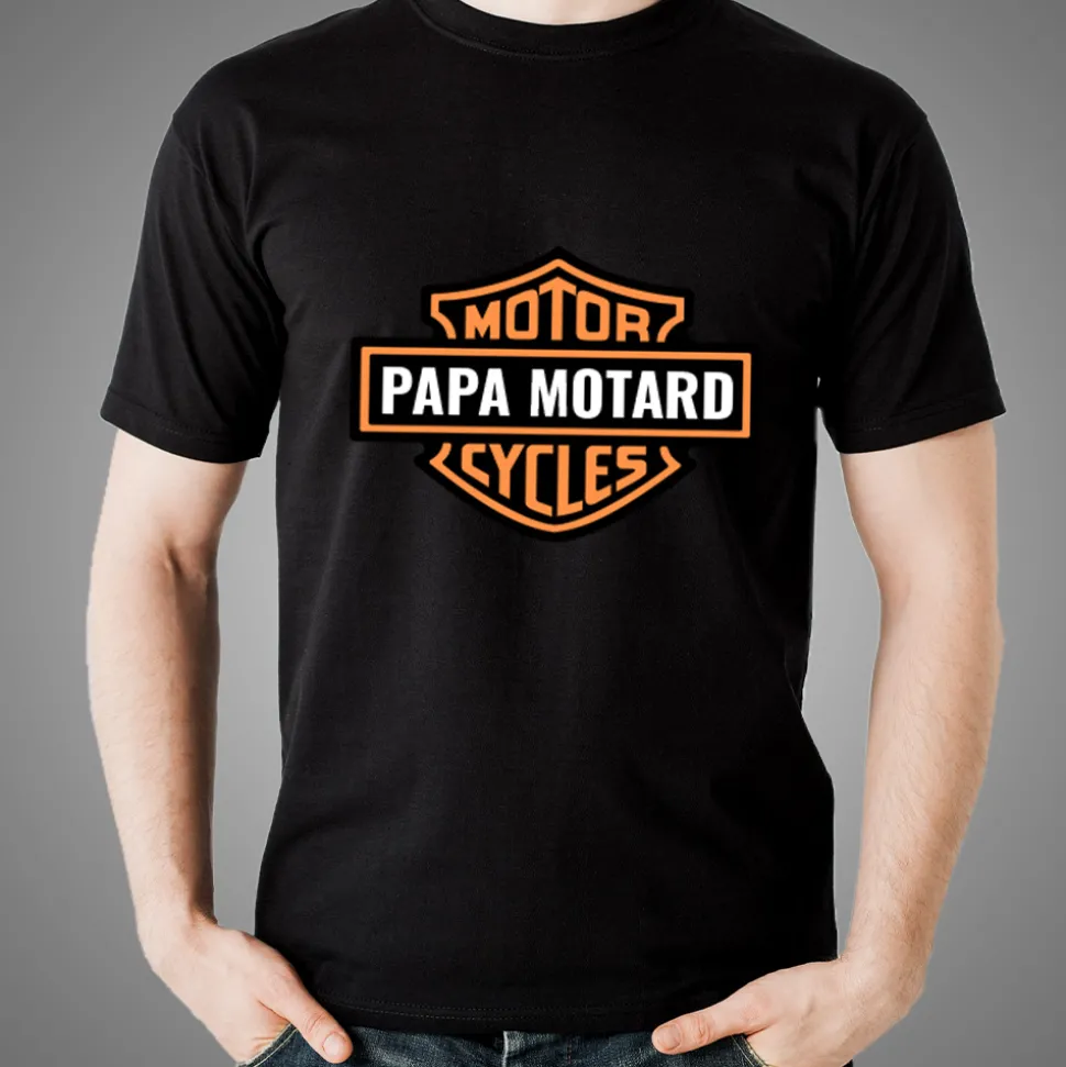 T-shirt noir personnalisé - Biker