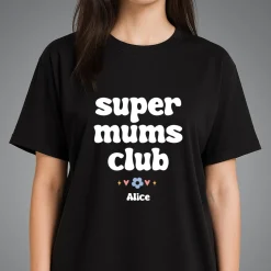 T-shirt noir personnalisé - Cool Mums Club