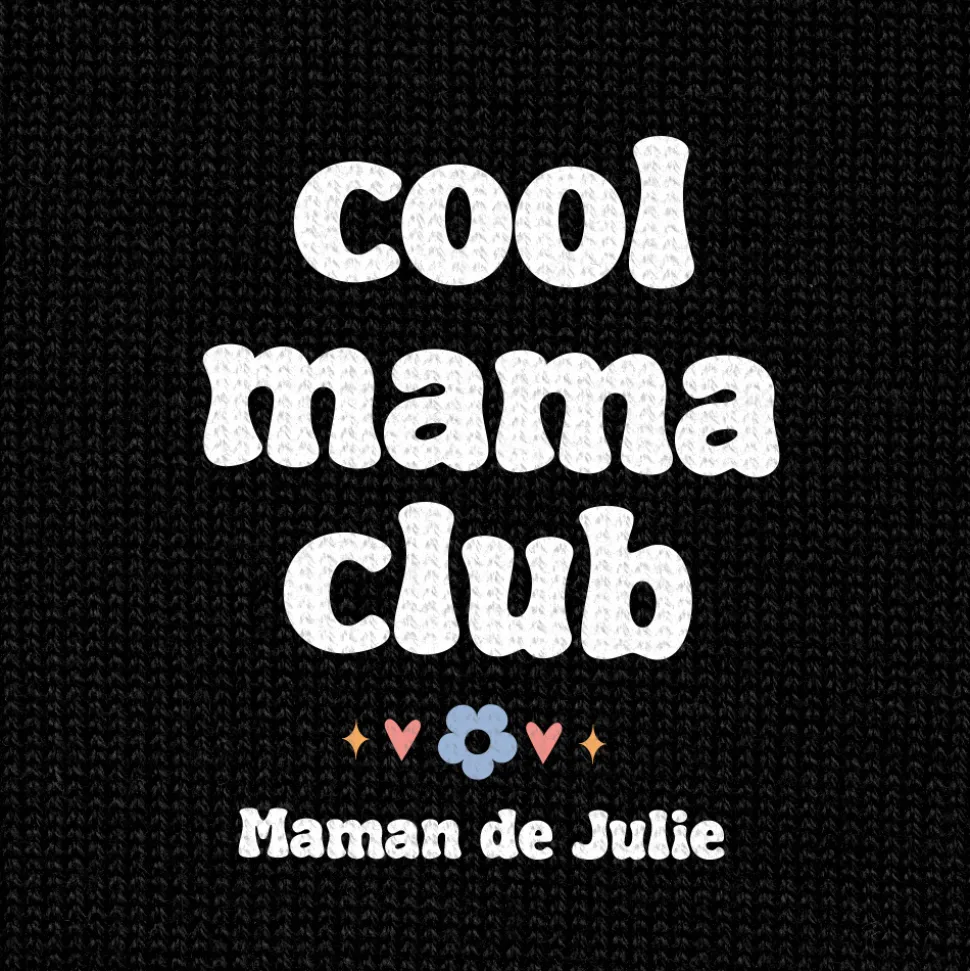 T-shirt noir personnalisé - Cool Mums Club