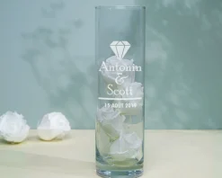 Vase personnalisé anniversaire de mariage - Noces