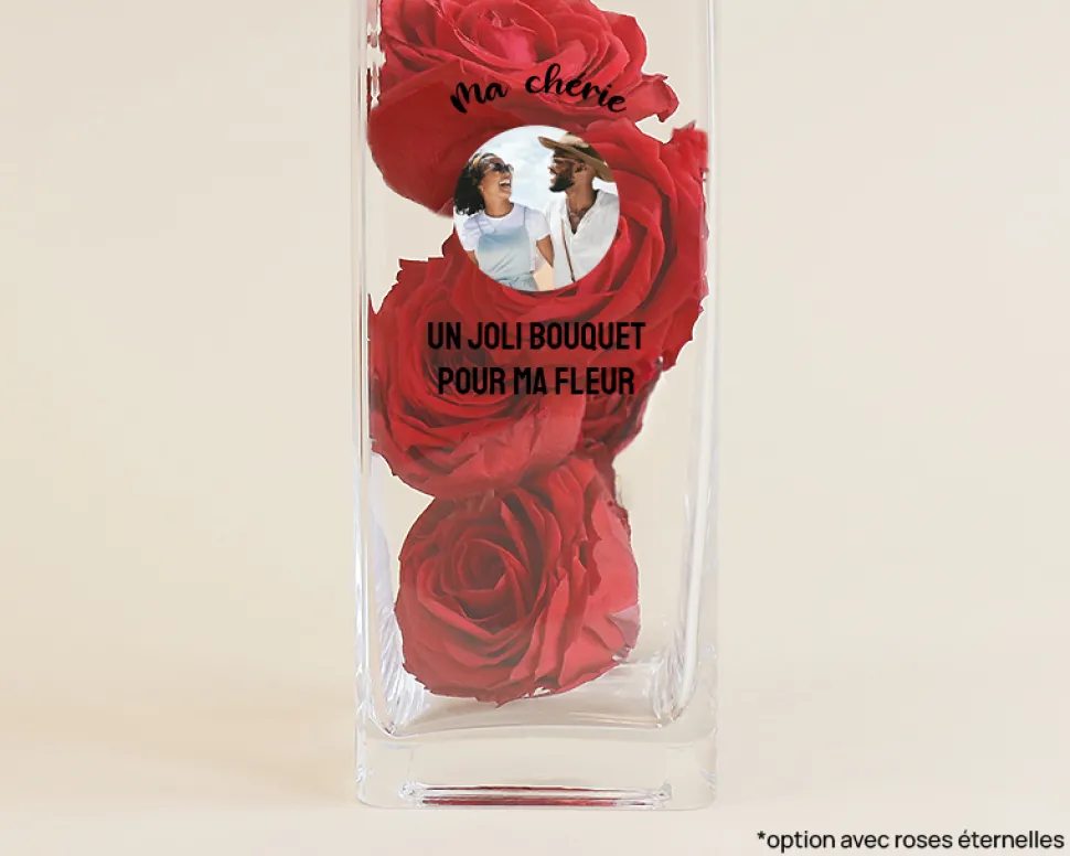 Vase personnalisé cubique - Photo