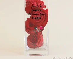 Vase personnalisé cubique - Message