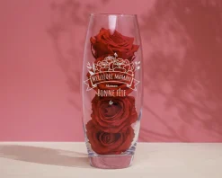Vase personnalisé ovale - Maman Fleurie