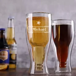 Verre à bière bouteille personnalisé - Prénom