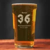 Verre à bière personnalisé anniversaire - Ballons