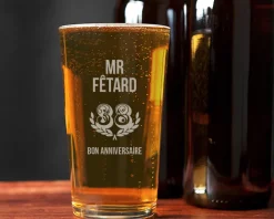Verre à bière personnalisé ballon - Âge