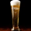 Verre à bière personnalisé flûte - Anniversaire