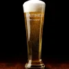 Verre à bière personnalisé flûte - Prénom et message