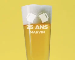 Verre à bière personnalisé flûte - Apéro