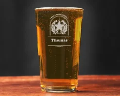 Verre à bière personnalisé prénom - Etoile