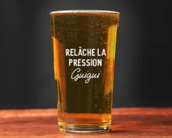 Verre à bière personnalisé pinte - Message