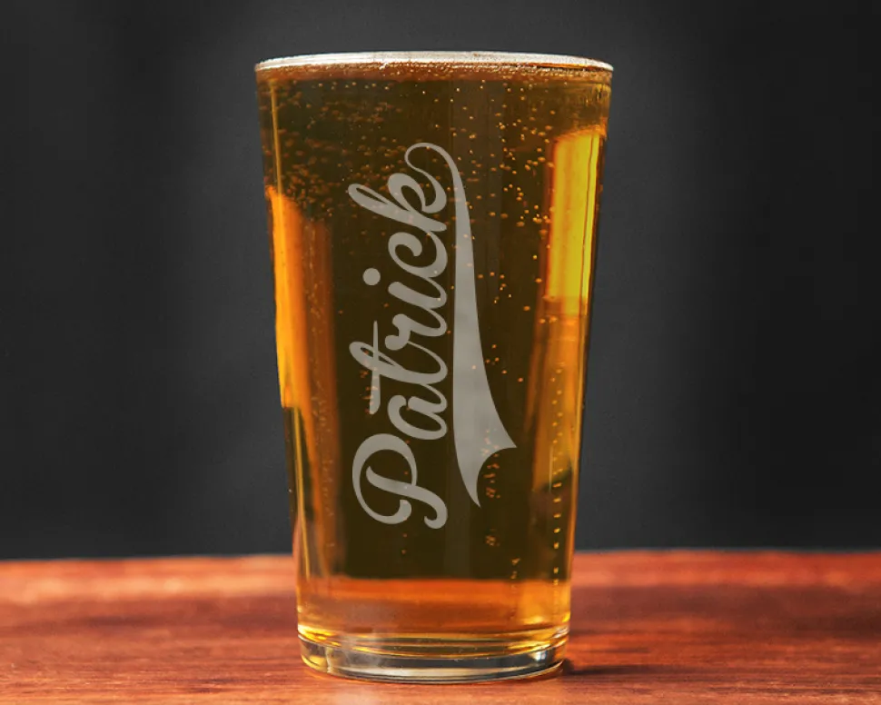 Verre à bière personnalisé pinte - Prénom