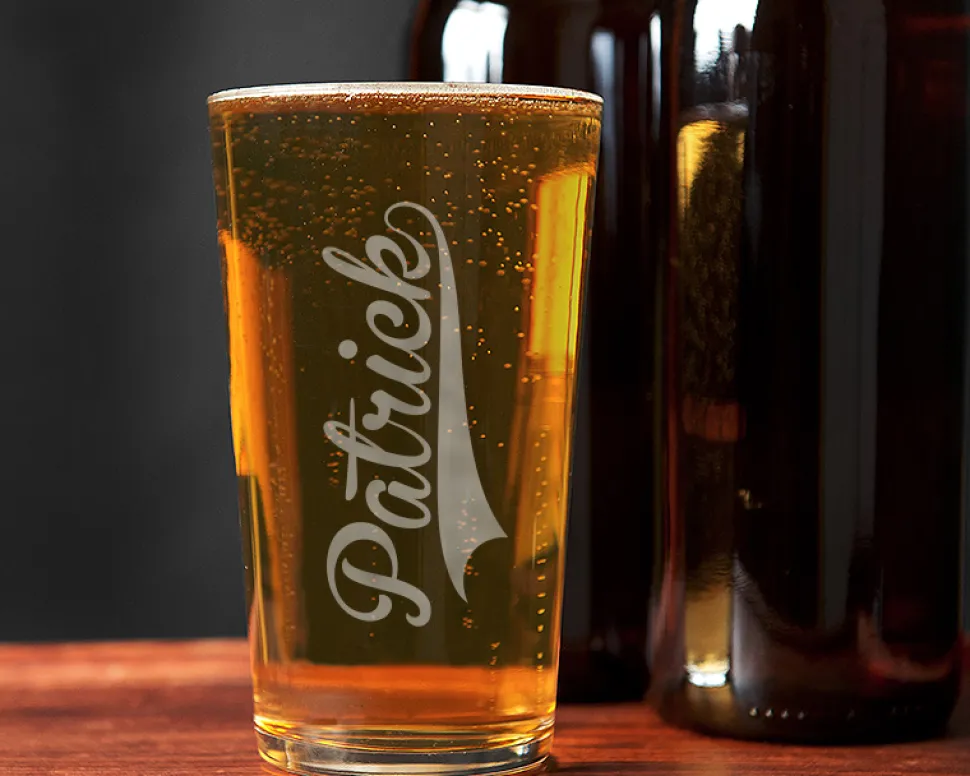 Verre à bière personnalisé pinte - Prénom