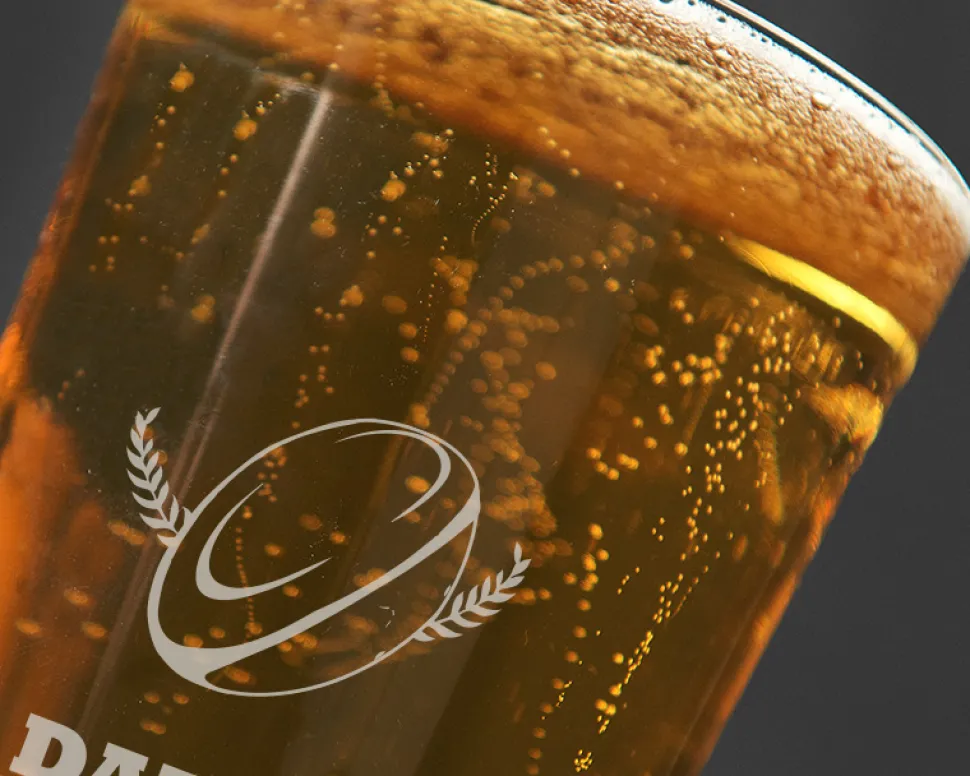 Verre à bière personnalisé pinte - Rugby