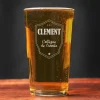 Verre à bière personnalisé prénom - Blason
