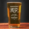 Verre à bière personnalisé pinte - Super Papa