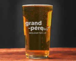 Verre à bière personnalisé pinte - Grand Père-fect
