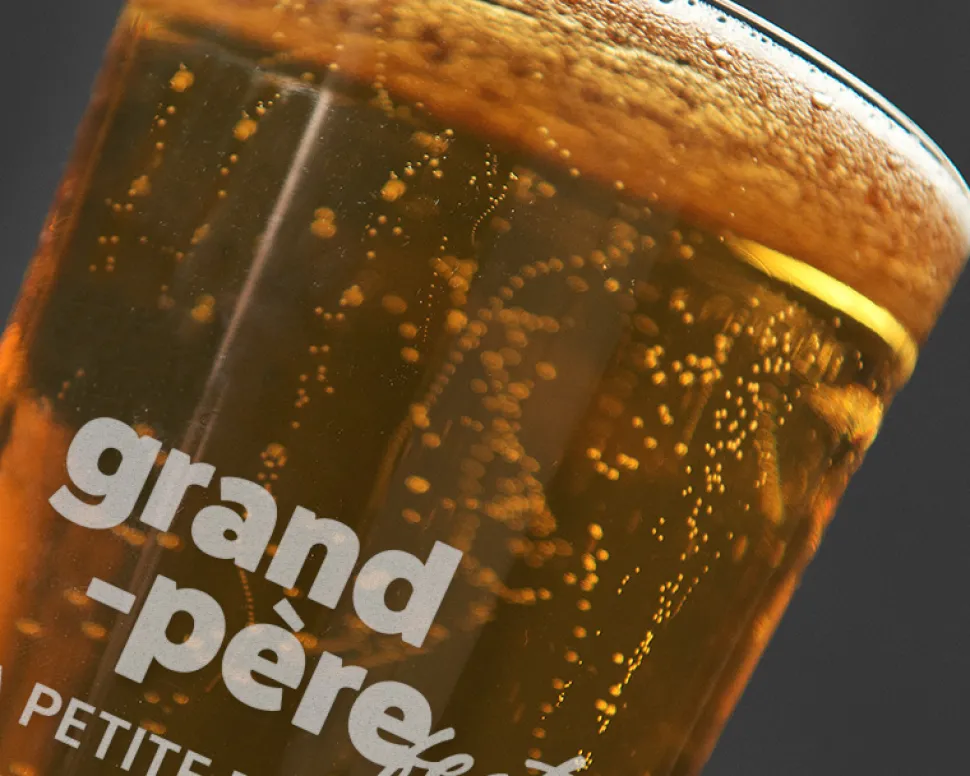 Verre à bière personnalisé pinte - Grand Père-fect