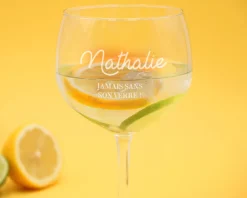Verre à cocktail personnalisé