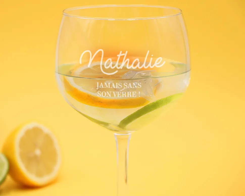 Verre à cocktail personnalisé