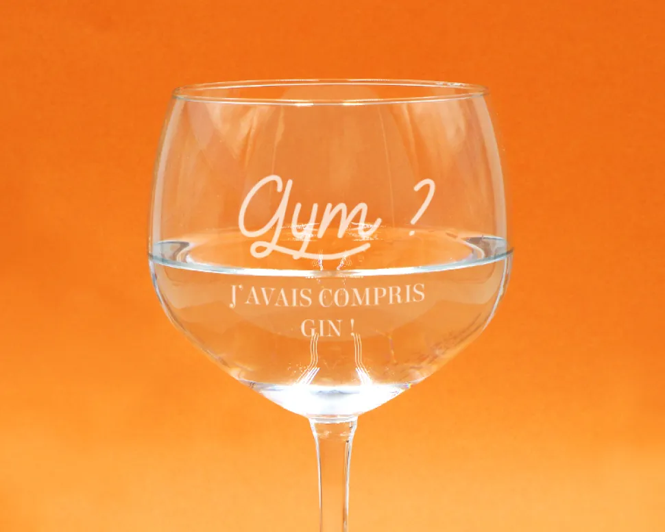 Verre à cocktail personnalisé