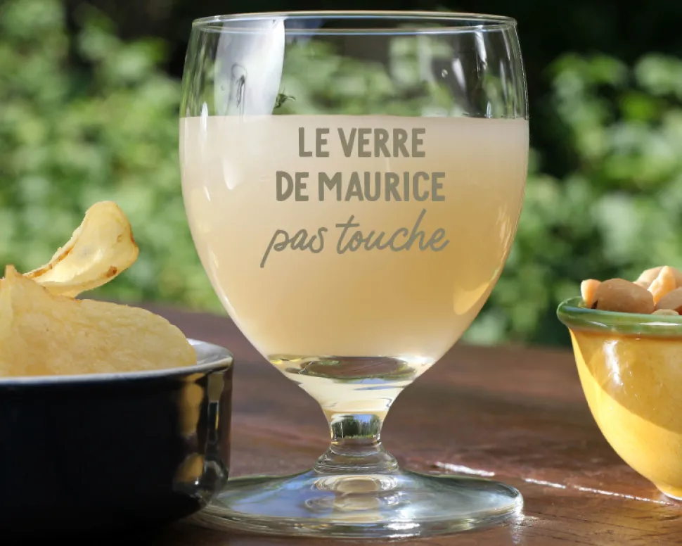 Verre à Ricard personnalisé ballon - Message