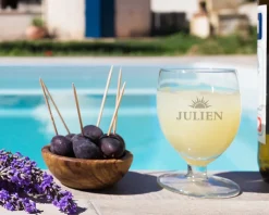 Verre à Ricard personnalisé ballon - Prénom