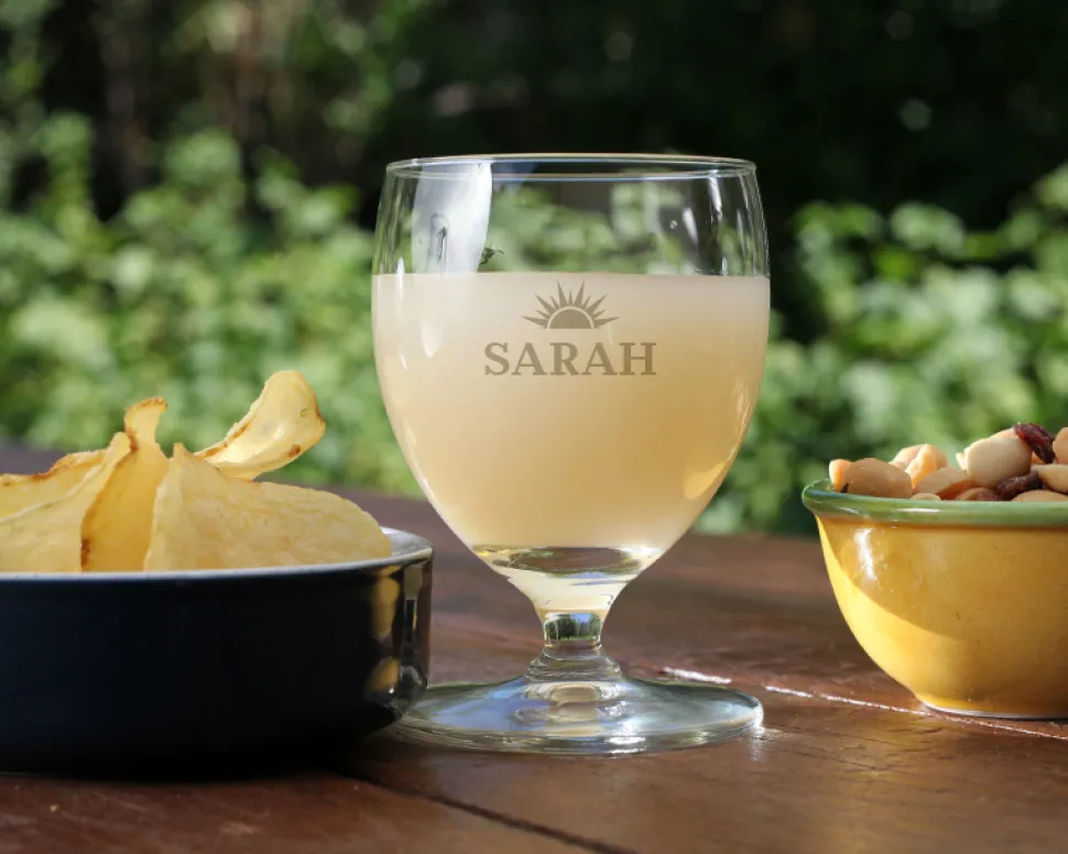 Verre à Ricard personnalisé ballon - Prénom
