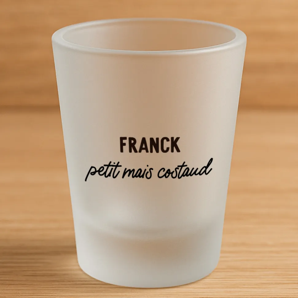Verre à shooter personnalisé - Message